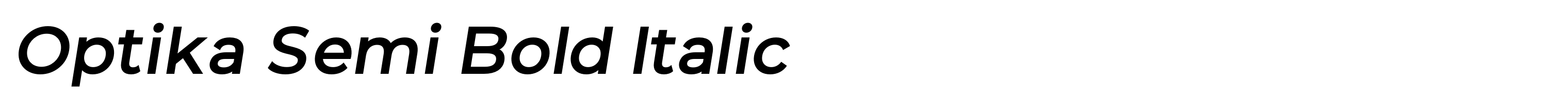 Optika Semi Bold Italic